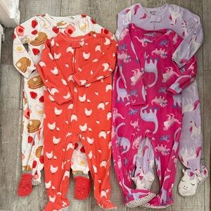 4 fleece PJs 2T